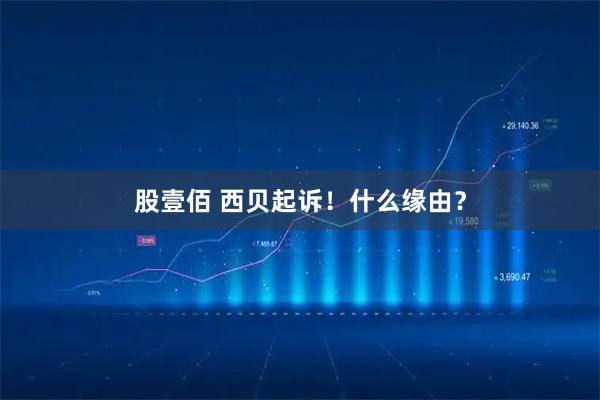 股壹佰 西贝起诉！什么缘由？